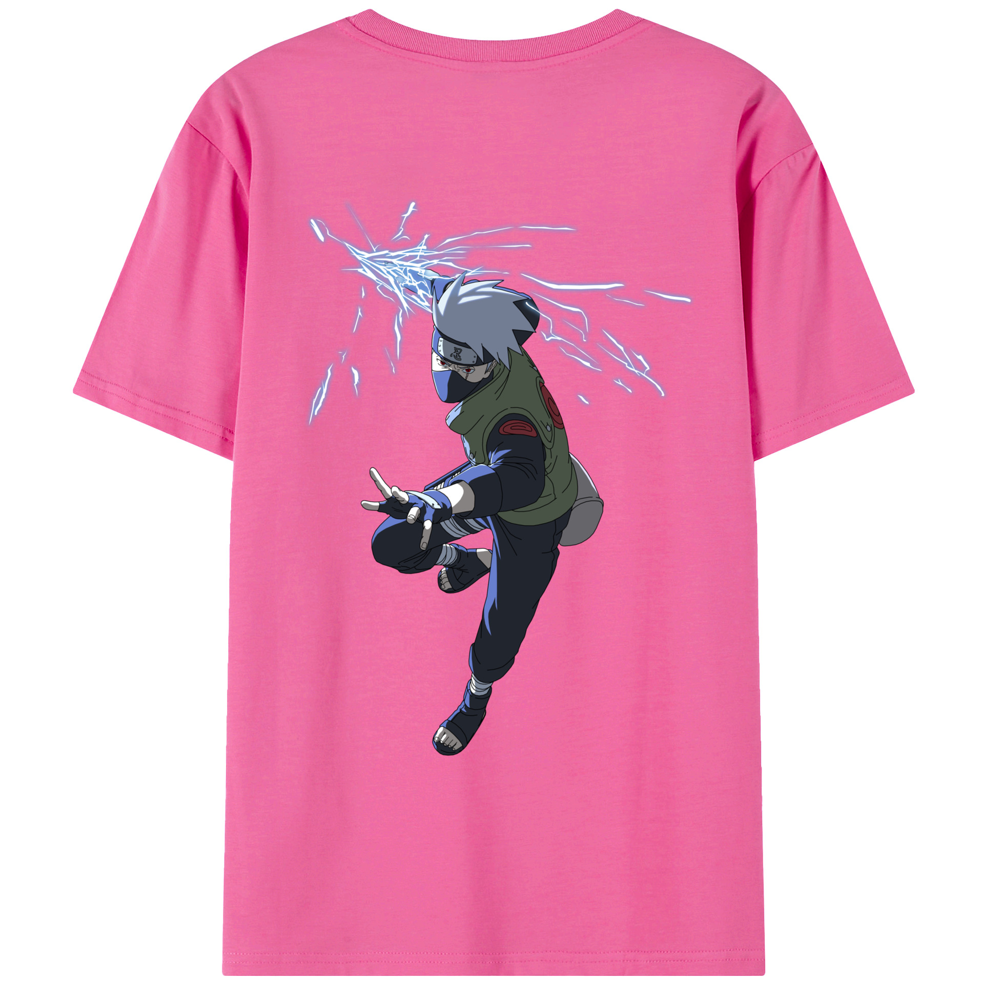 （画像用） NARUTO -ナルト- はたけ カカシ Hatake Kakashi レディース半袖Tシャツ(バックプリント)